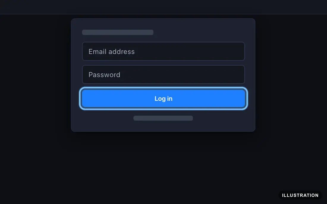 Illustration of the Ubisoft Connect login window on a Windows PC with the Log in button ringed