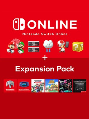 Nintendo Switch Online Membership 12 Months Family + Expansion Pack